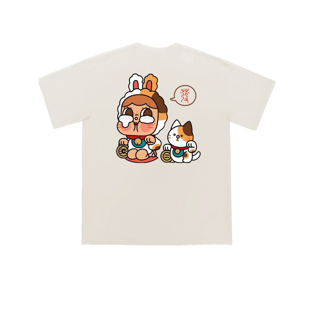 ”CRY BABY 发" Oversized Tee - 3618