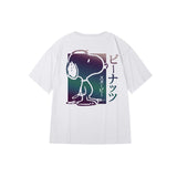 "Snoopy" High Graded Odell Fabric Reflective Print Oversized Tee 2610