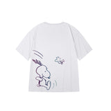 "Snoopy" High Graded Odell Fabric Reflective Print Oversized Tee 2773