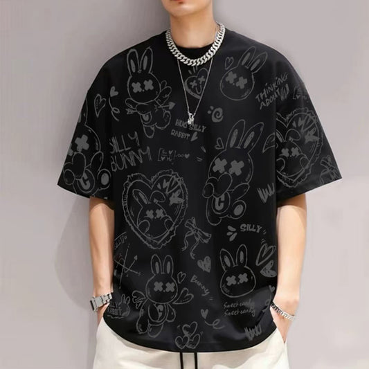 "SILLY BUNNY" Oversized Tee - 3547