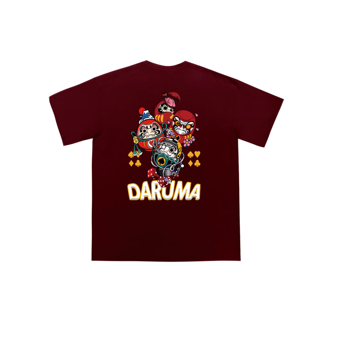 "Poker Daruma" Oversized Tee - 2052