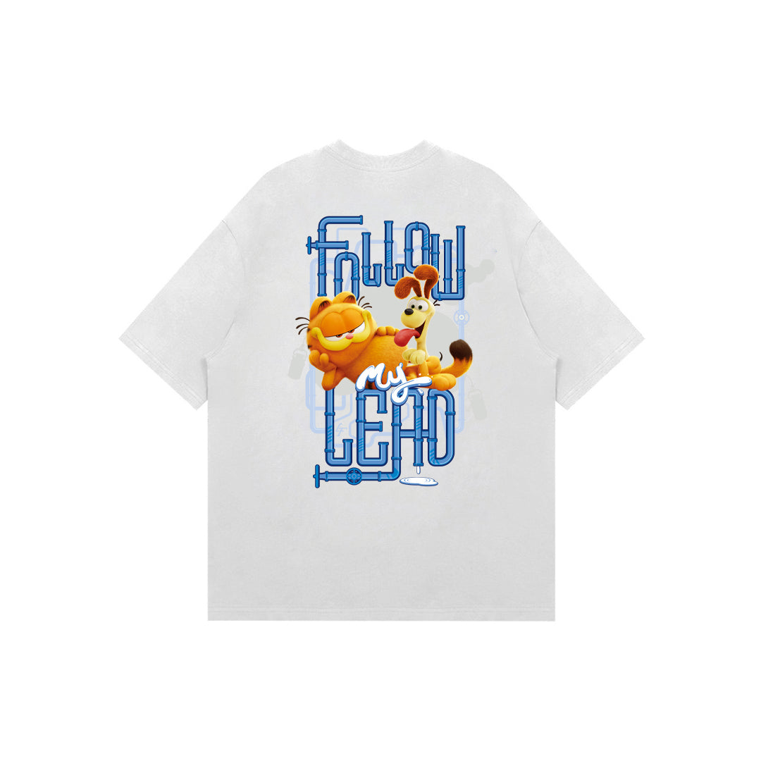 "Follow my Lead Garfield" High Graded Odell Fabric Oversized Tee 2874