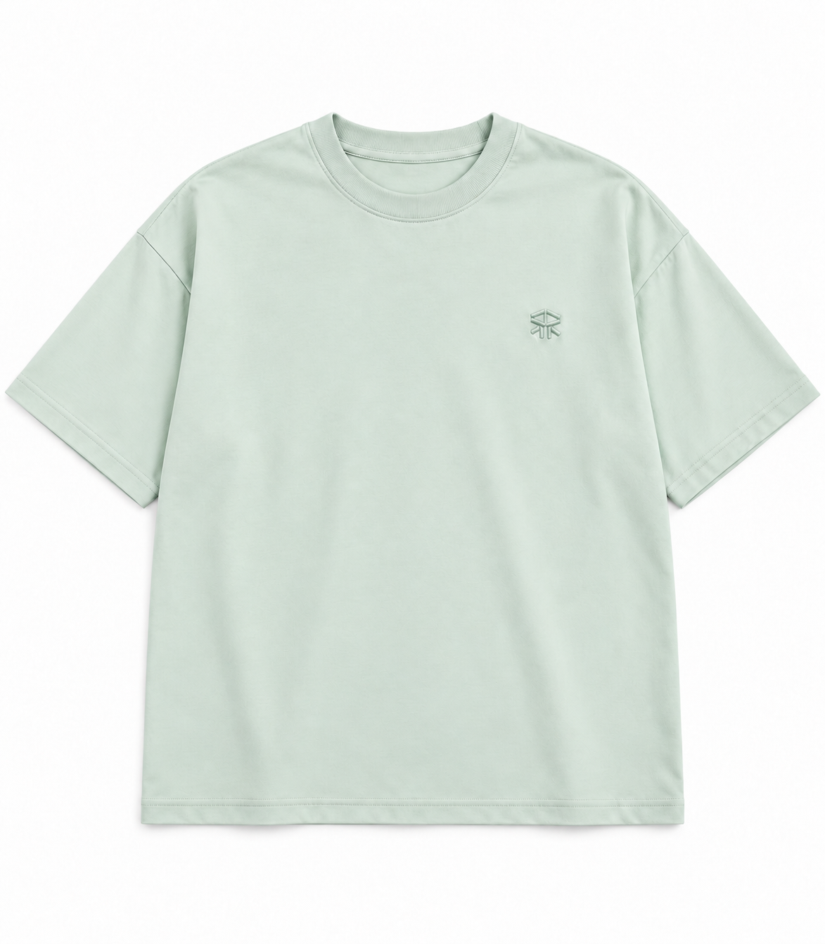 Light Green Basic Ultra Cool Oversize Tee 3554