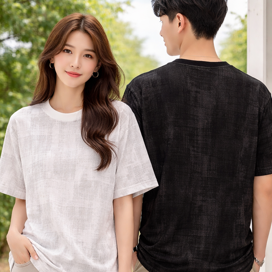 Textured Oversized Tee -3521