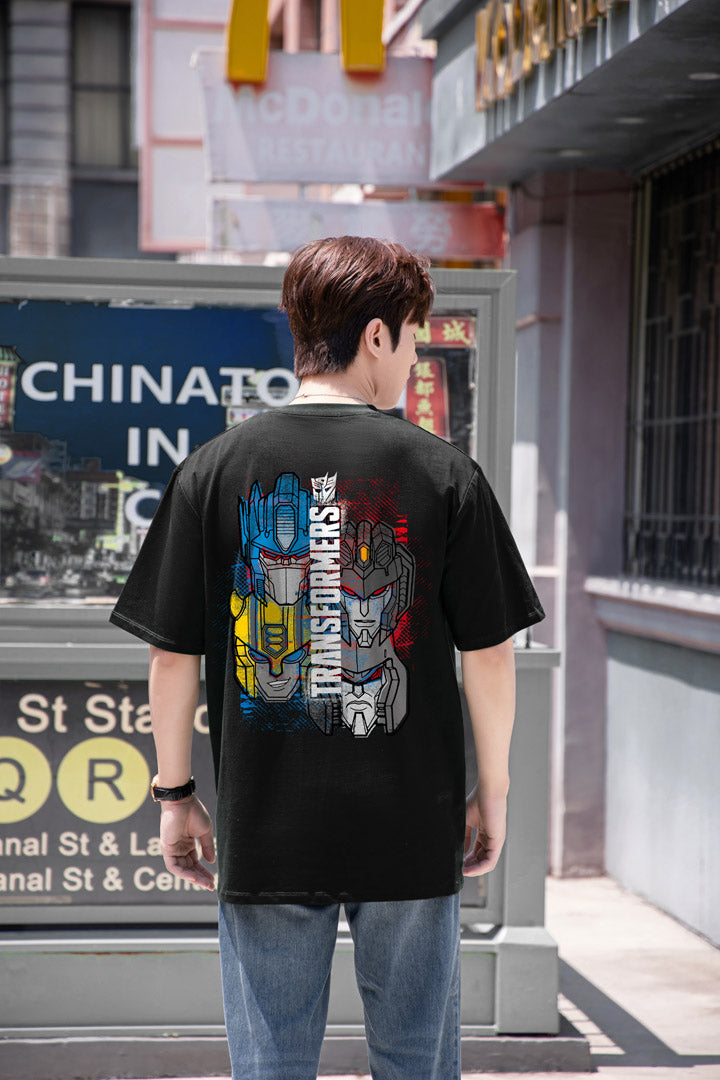 "TF-FOUR TRANSFORMERS" Drop-Shoulder Oversized Tee - 2945