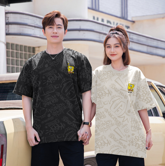 "HIP HOP" SpongeBob SquarePants Oversized Tee - 3647