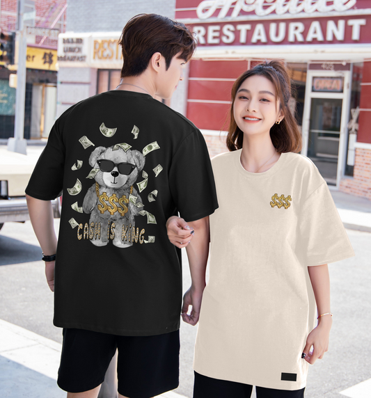 "$$$ cash is king" Oversized Tee - 2949