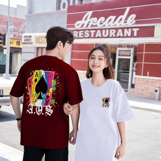 "Poker" Oversized Tee - 2059