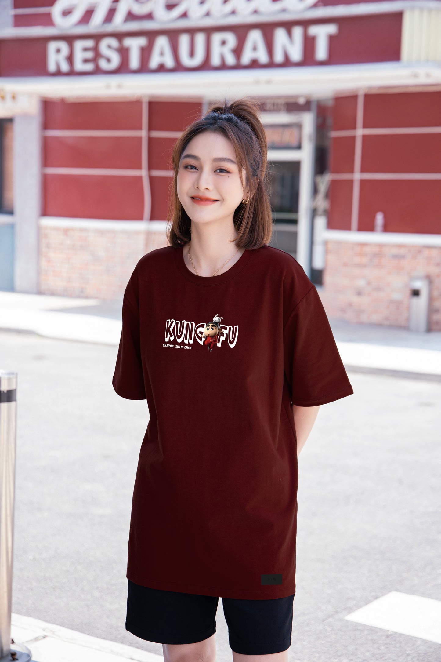 "Kung Fu" Oversized Tee - 2048