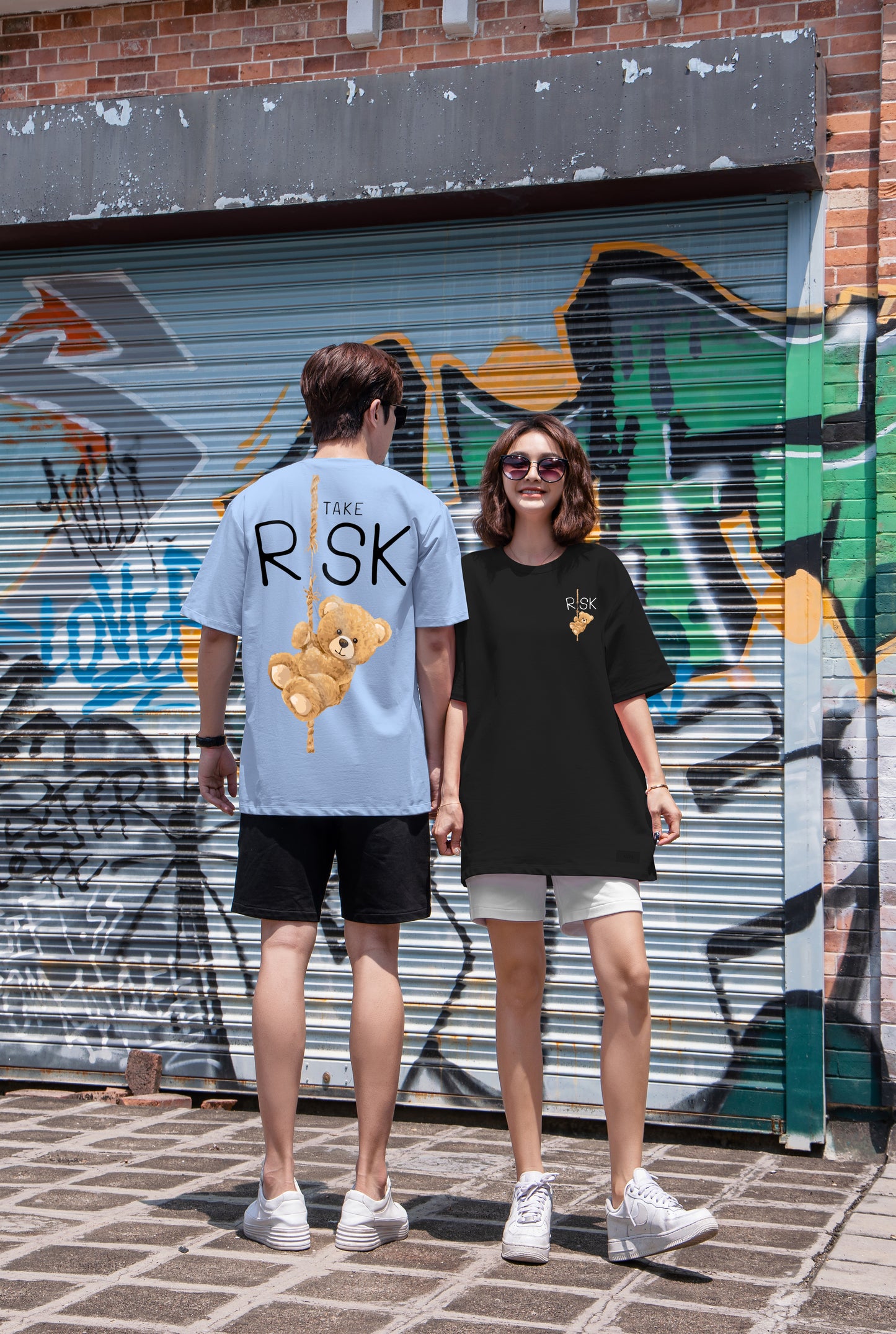 "Take Risk" Oversized Tee - 2951