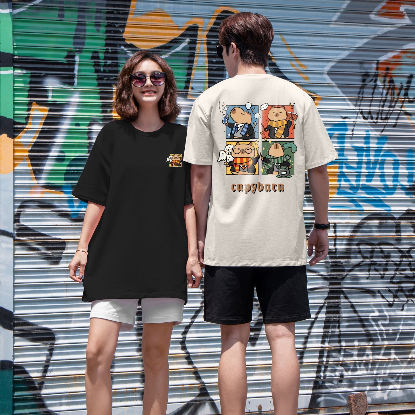 "Wizard Capybaras" Oversized Tee - 2104