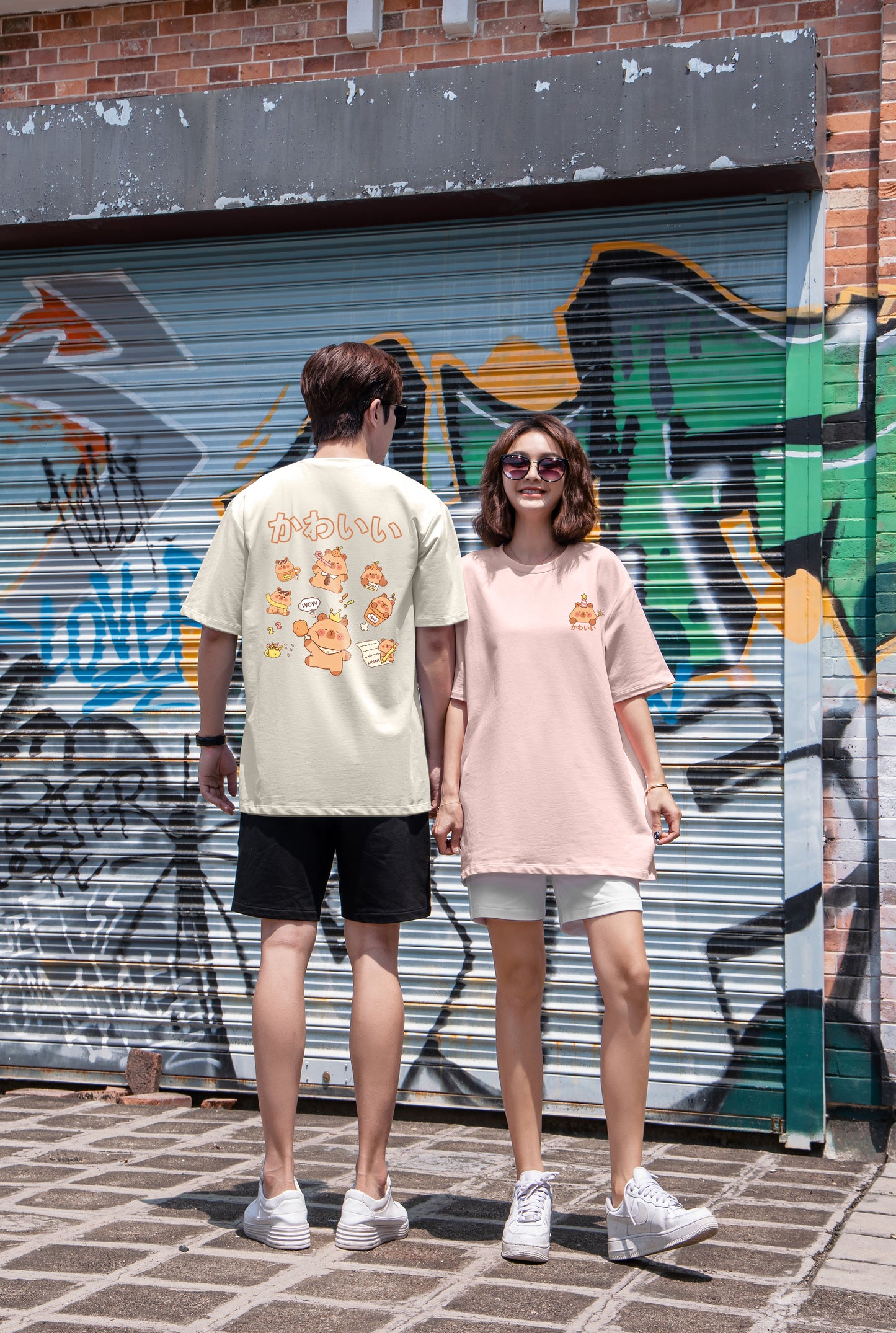 ”WOW CAPYBARA" Oversized Tee - 3673