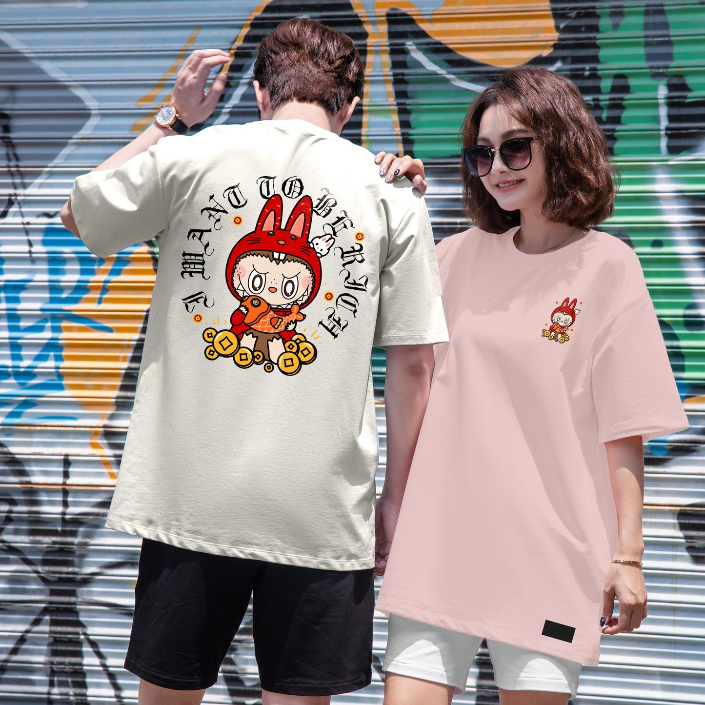 "Lucky Little Labubu" Oversized Tee - 2093