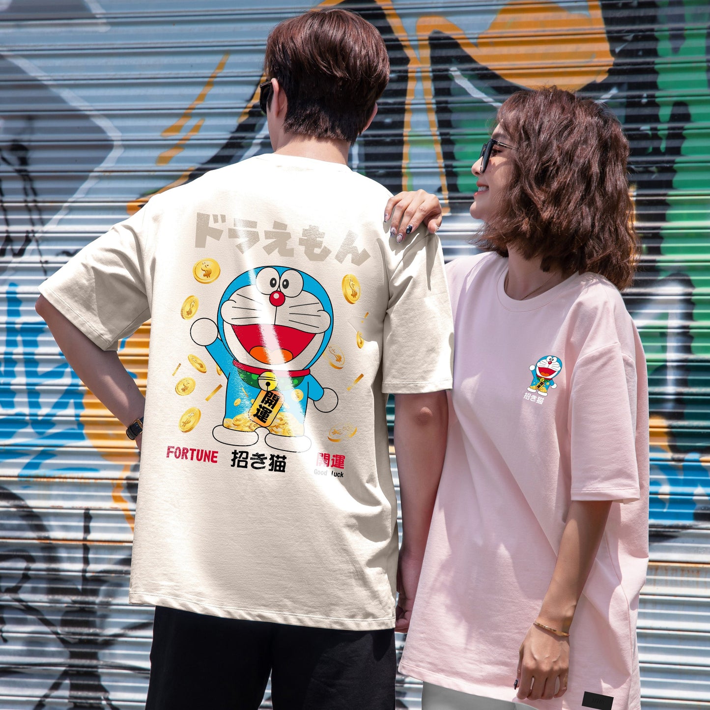 "FORTUNE CAT" Oversized Tee - 2955