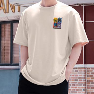 "TF-FOUR TRANSFORMERS" Drop-Shoulder Oversized Tee - 2945