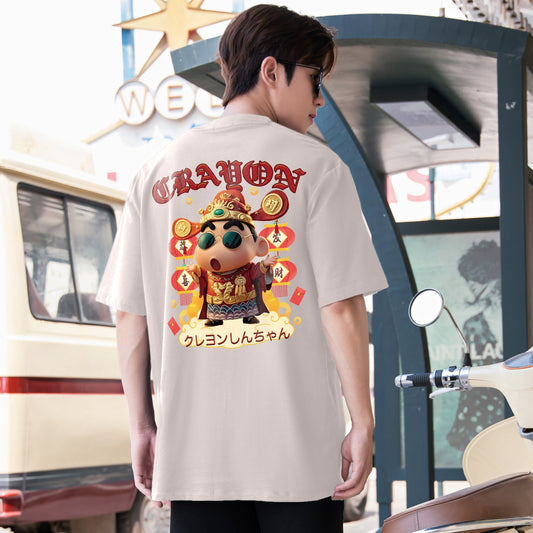 "Wealthy Crayon" Oversized Tee - 2545