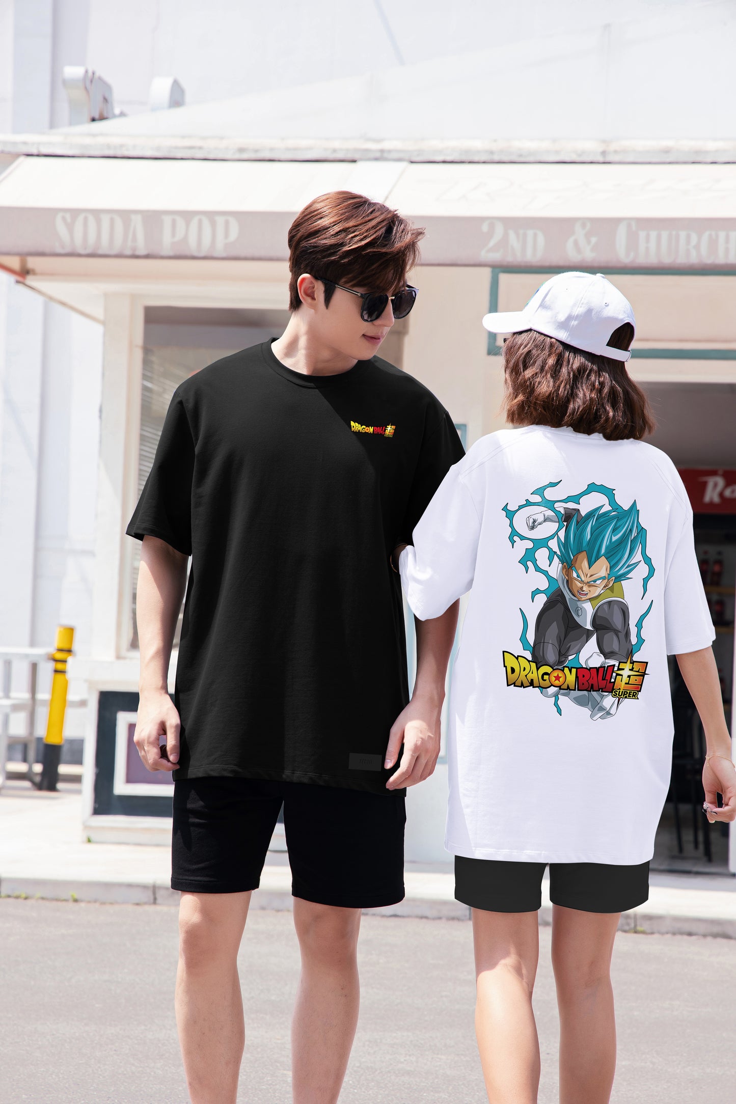 "SUPER Goku" Drop-Shoulder Oversized Tee - 2025