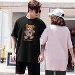 "Kindhearted Bear" High Graded Odell Fabric Print Oversized Tee 2530