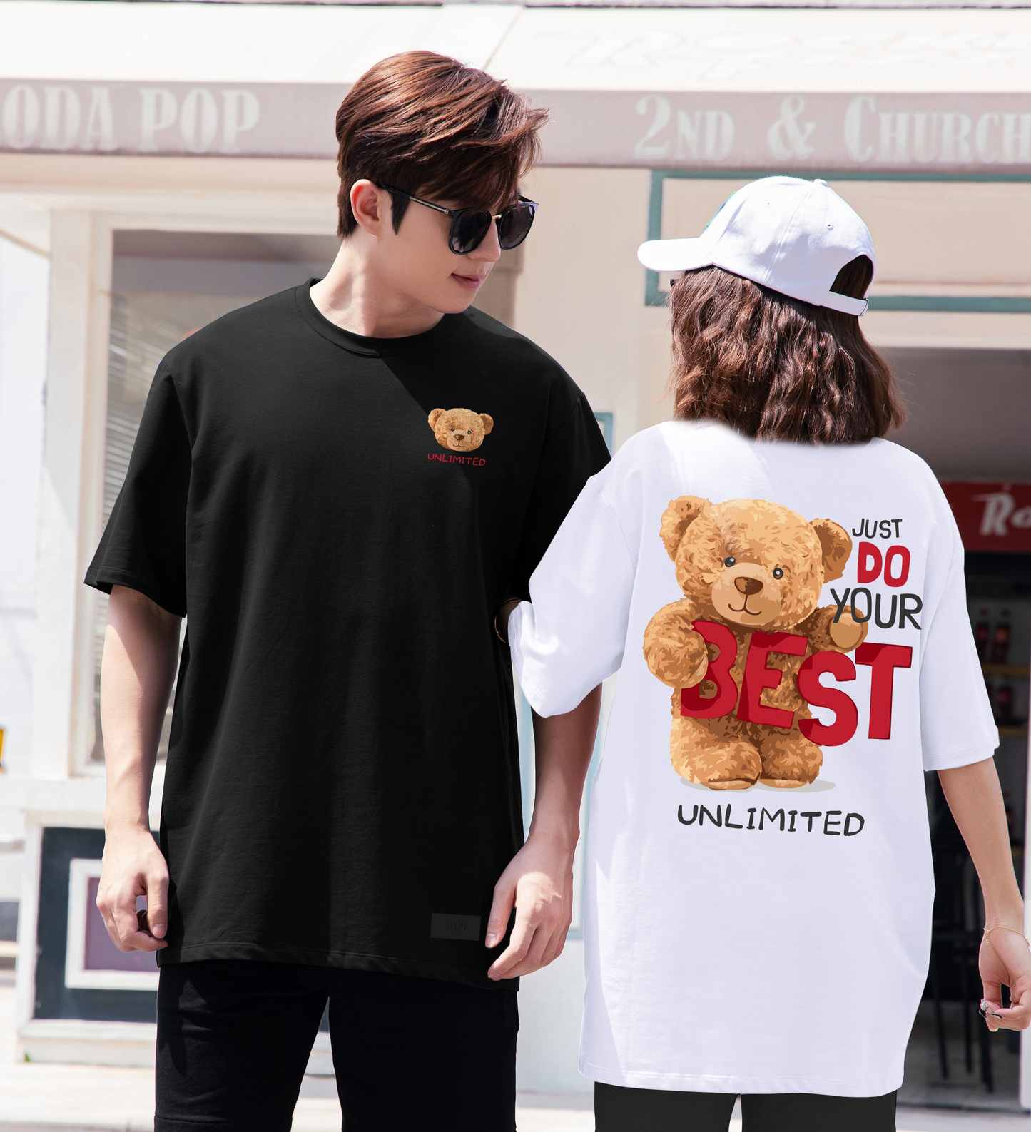 "Just do your best" Oversized Tee - 2950