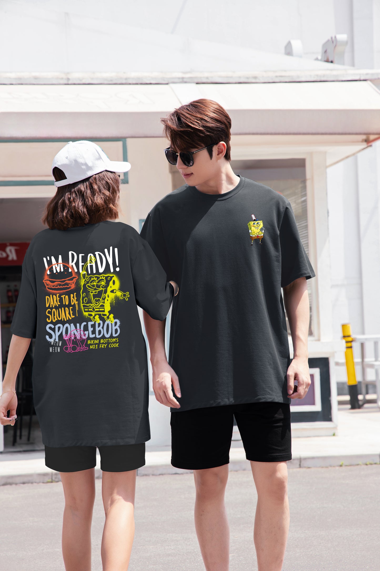 "I'm Ready" SpongeBob SquarePants Oversized Tee - 3648