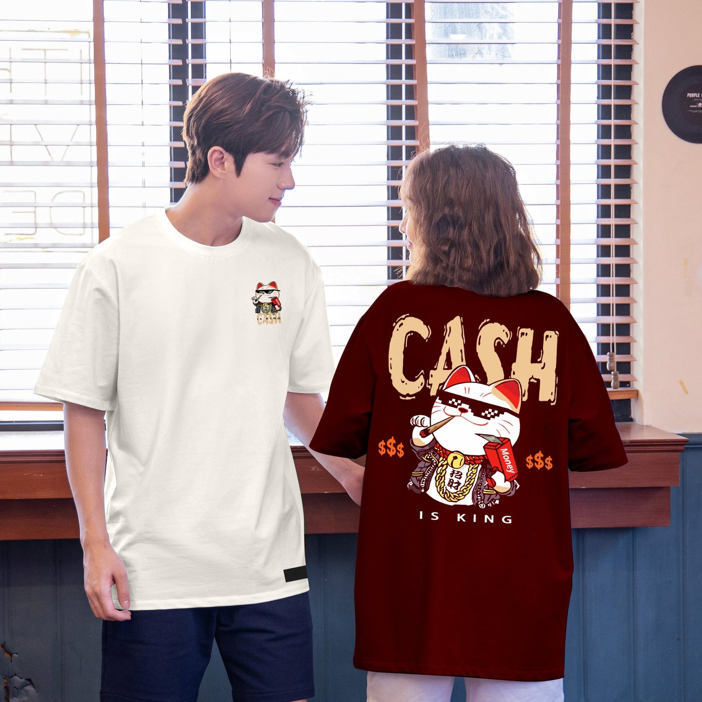 "CASH IS KING" Oversized Tee - 2054