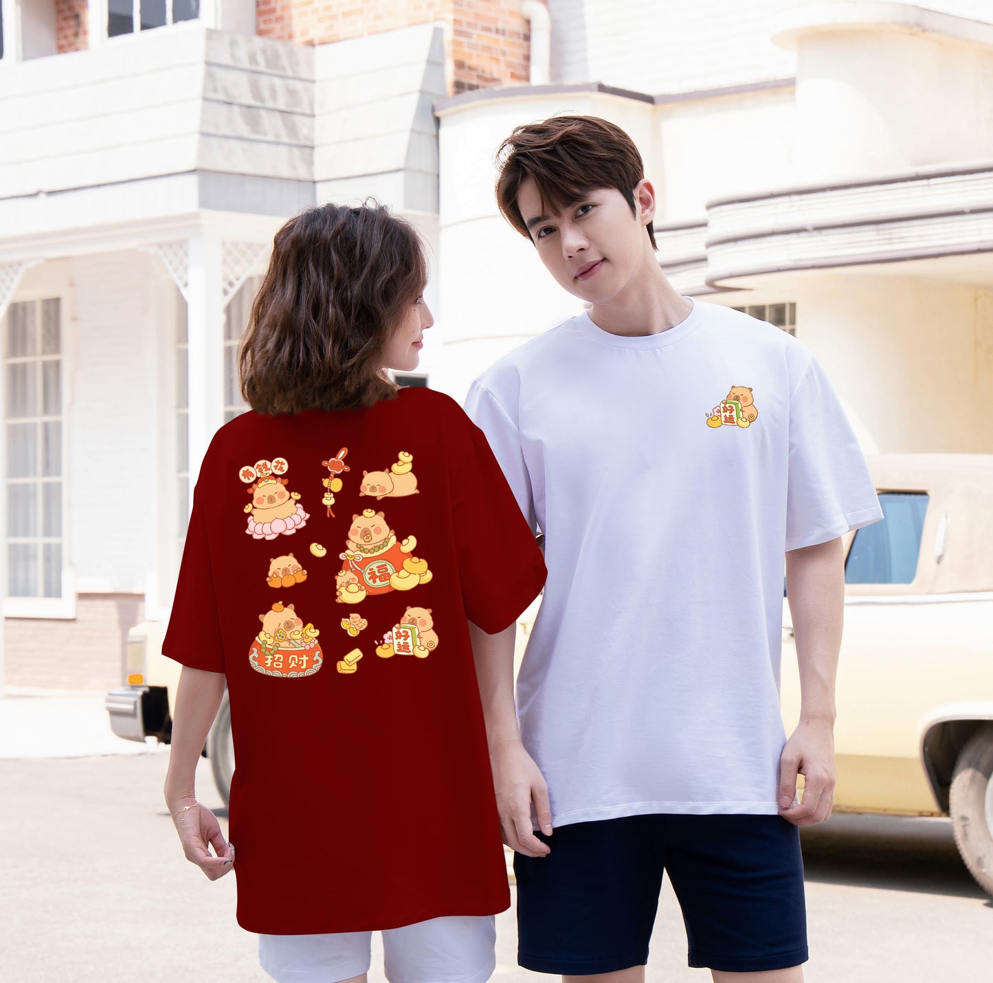 "GOOD LUCK" Oversized Tee - 3657