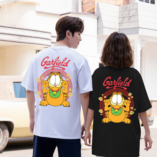 "福 Garfield" High Graded Odell Fabric Oversized Tee 2725