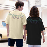 "STARS" High Graded Odell Fabric Reflective Print Oversized Tee 2520