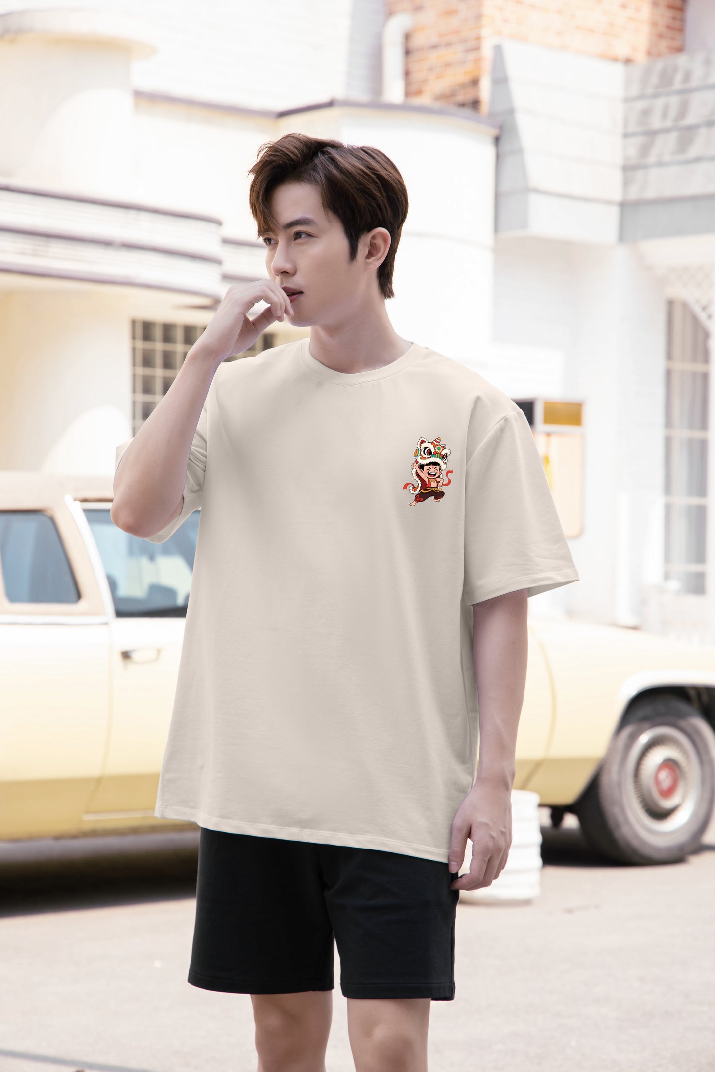 ”NEZA SMILES ON YOU" Oversized Tee - 3617