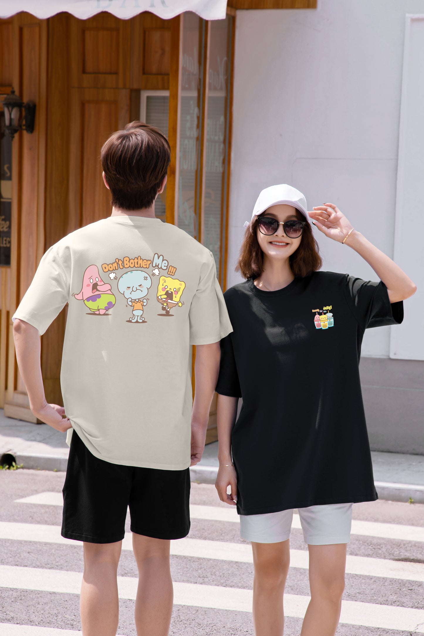 "Don't Bother Me" SpongeBob SquarePants Oversized Tee - 3643
