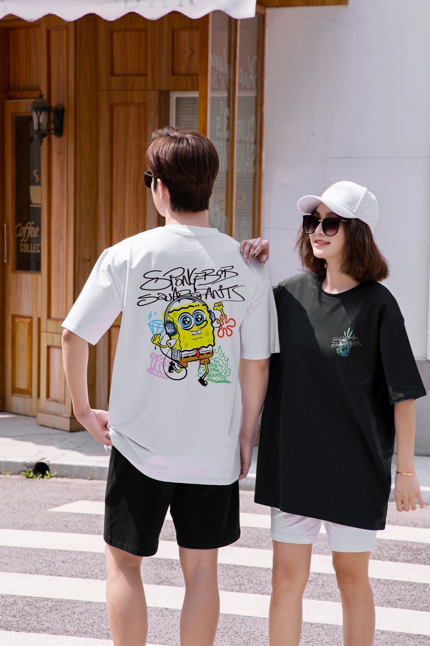 "MUSIC" SpongeBob SquarePants Oversized Tee - 3646