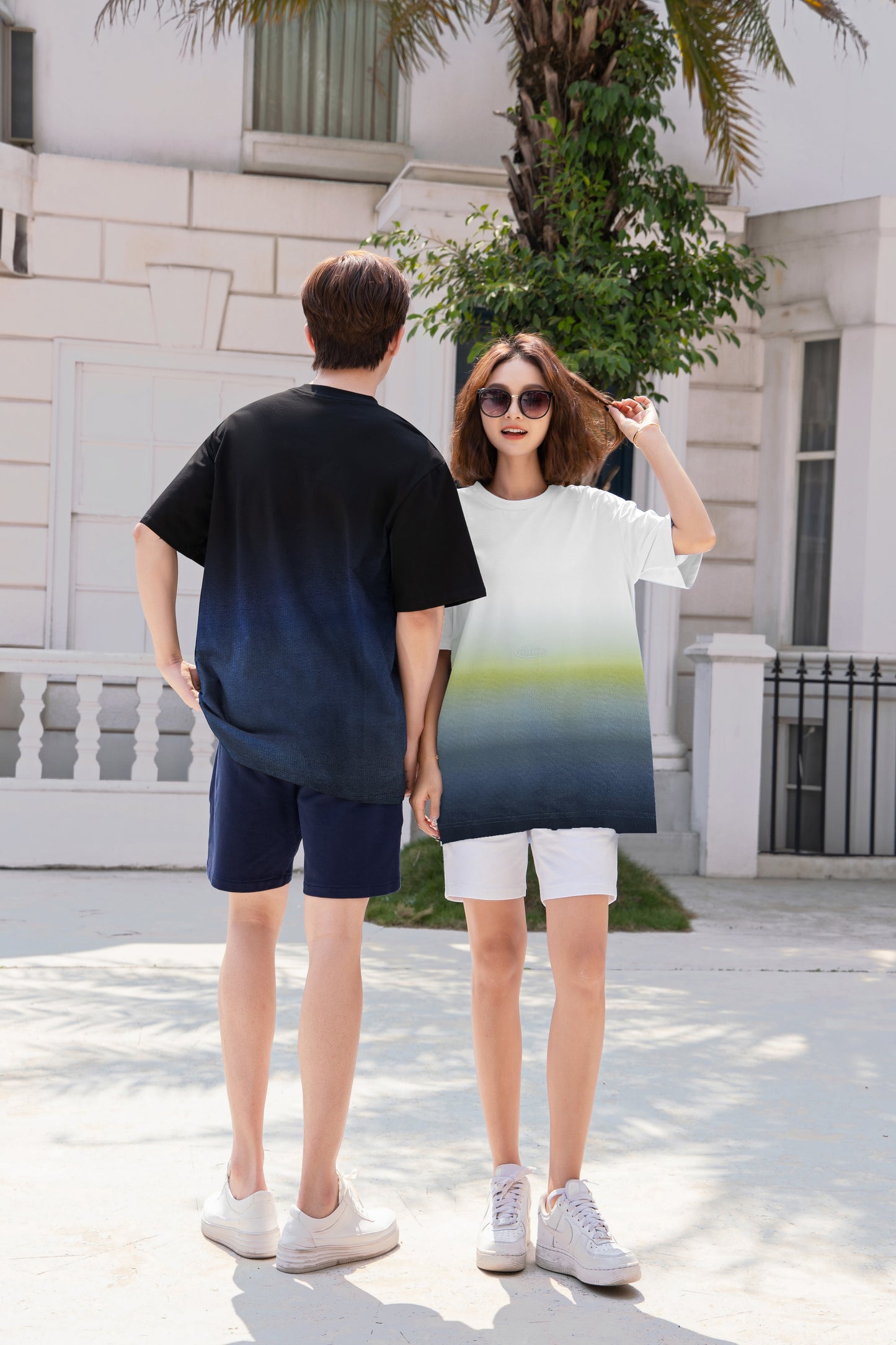 "Three Colour Tone” Oversized Tee - 40286