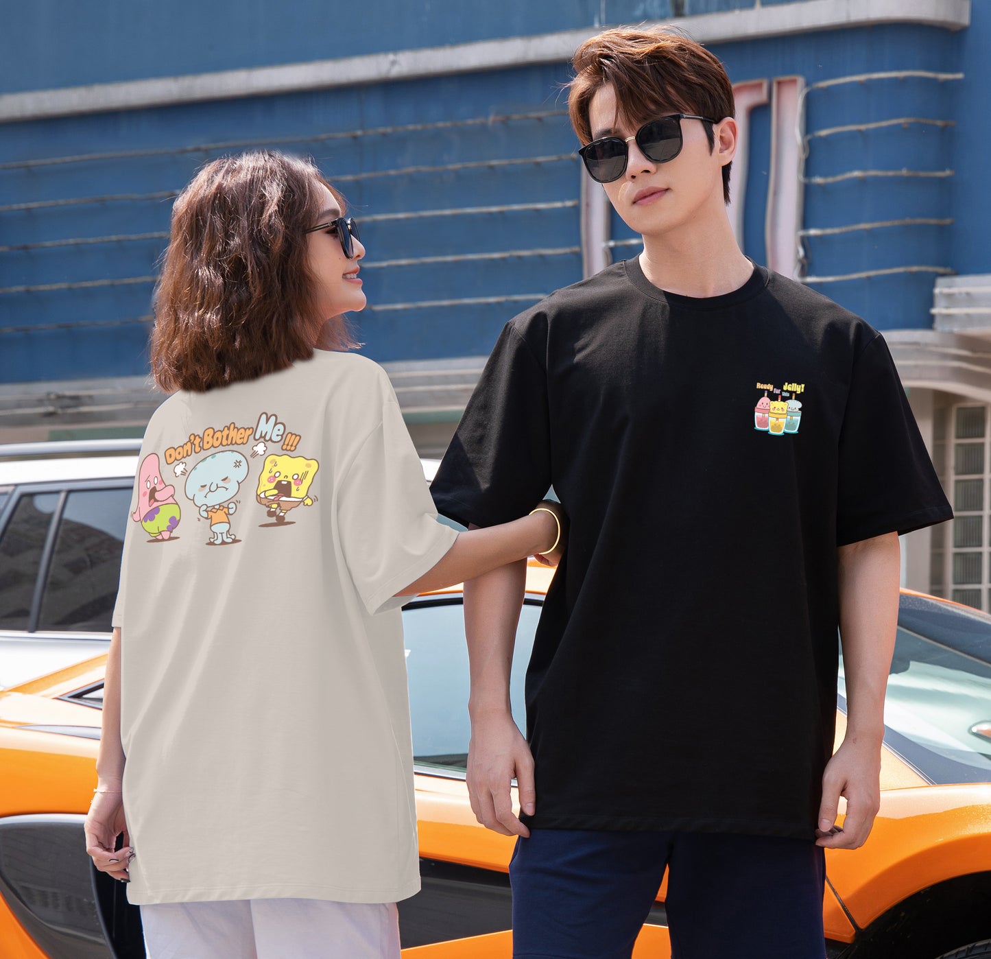 "Don't Bother Me" SpongeBob SquarePants Oversized Tee - 3643