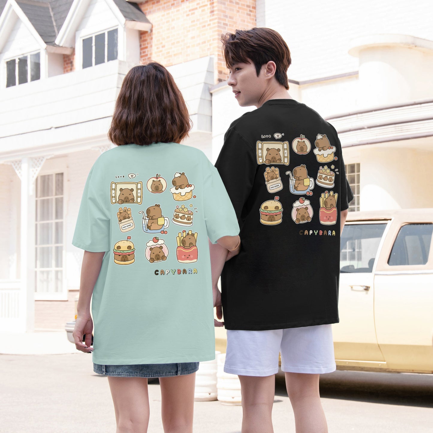 "Capybara-themed" Oversized Tee - 2103