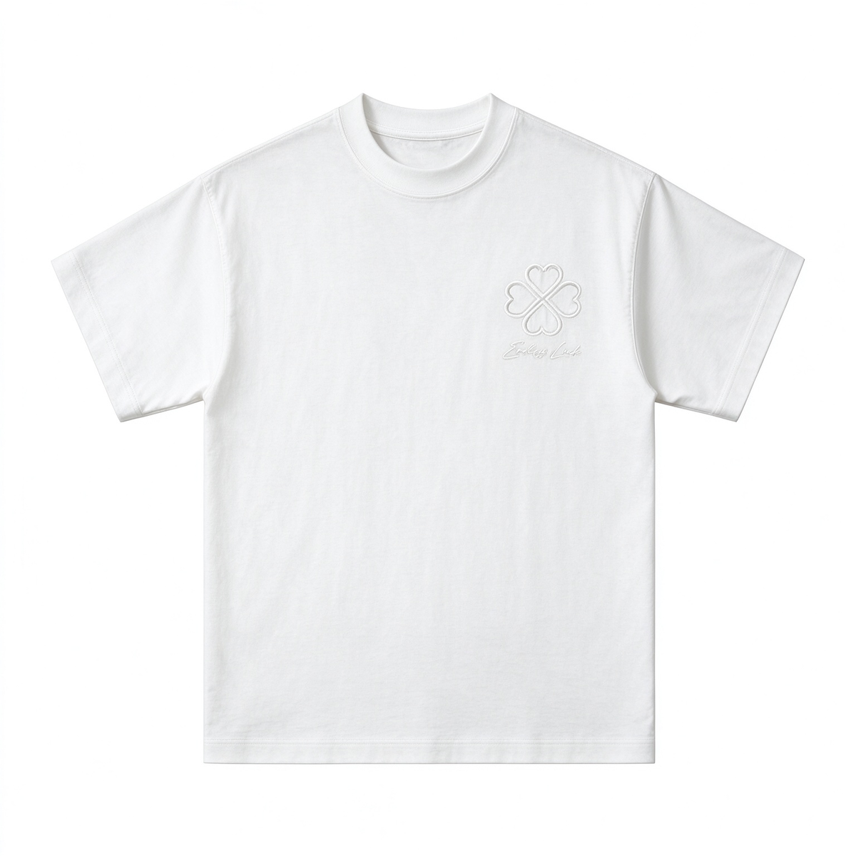 Clover embrodiery Oversized Tee - 3900