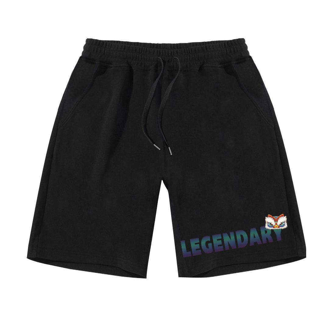 "Legendary" Reflective Print Jogger Shorts 8125