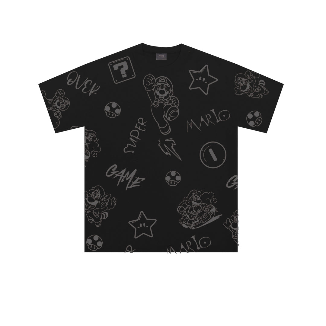 Graphic Oversized Tee -3721