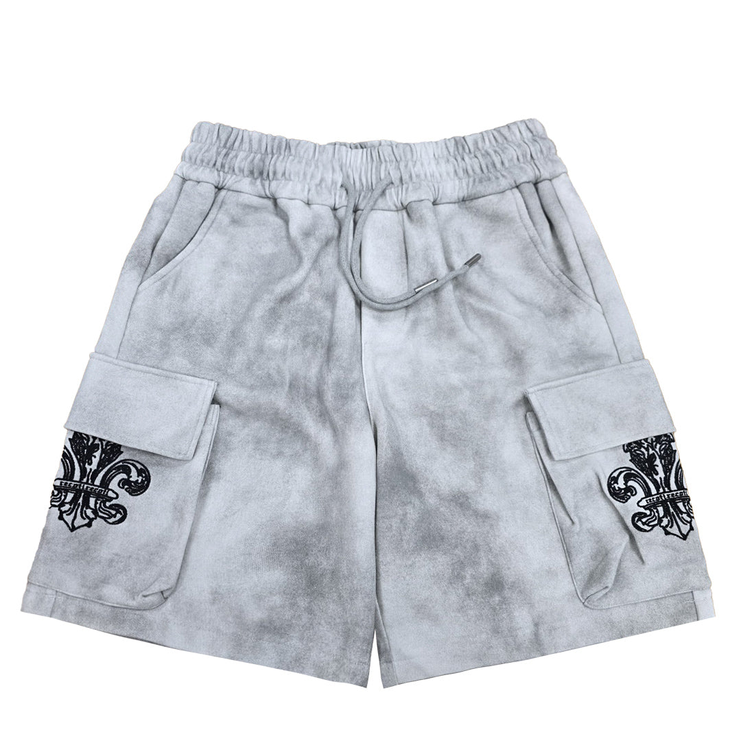 White Jogger Shorts 8126