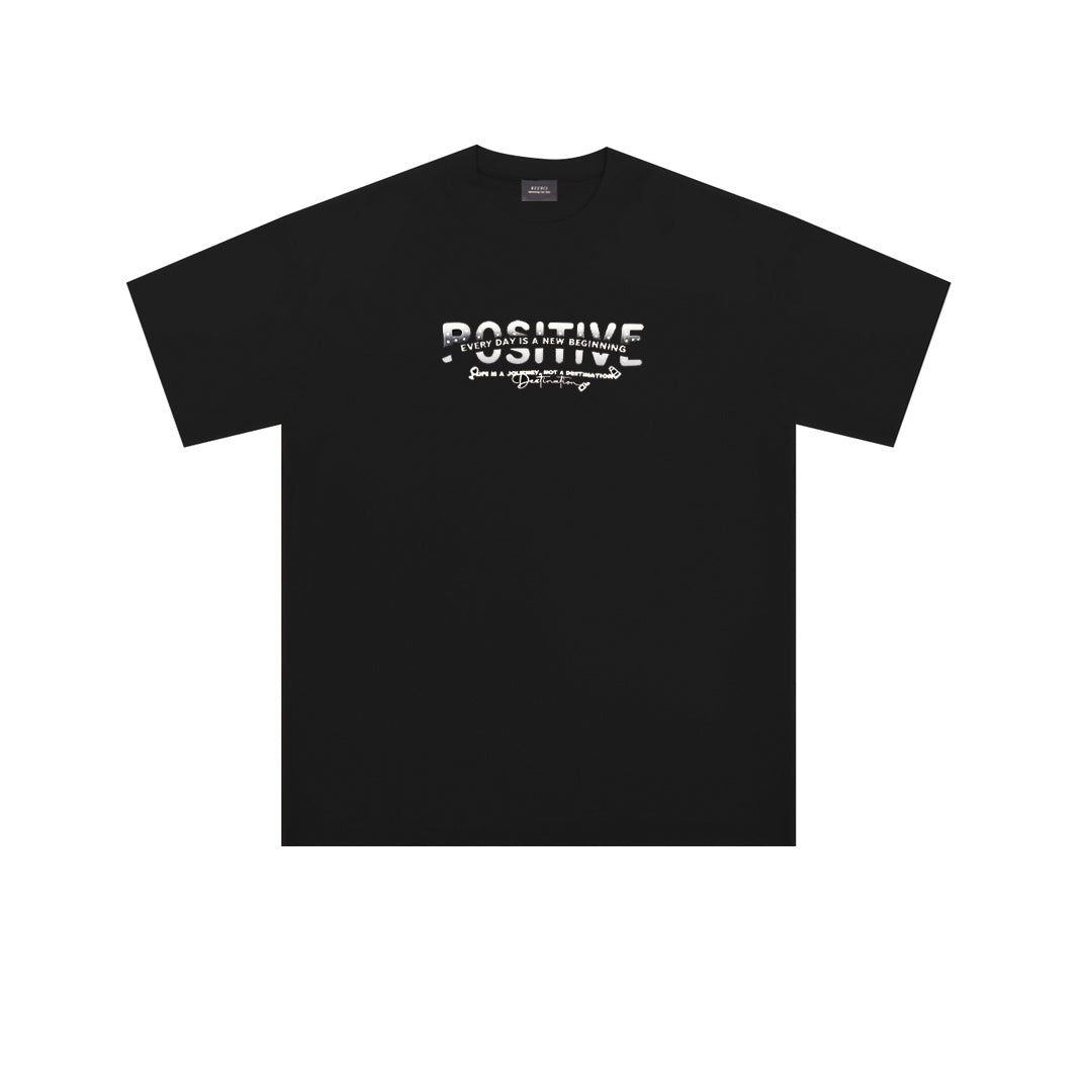 "POSITIVE" Oversized Tee - 3767