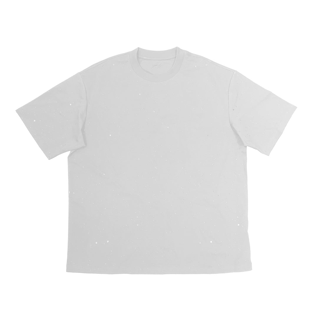 "Plain Subtle Glitter Design” Oversized Tee - 2891