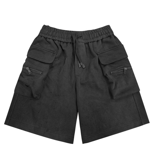 Black Jogger Shorts 8127