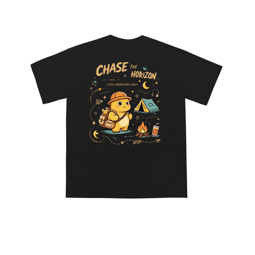 “CHASE THE HORIZON” Oversized Tee -3910