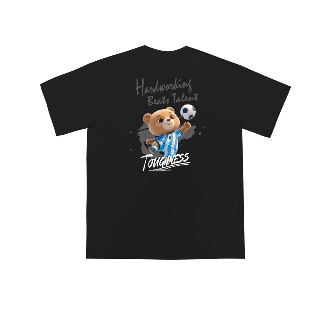 ”Hardworking beats talent" Oversized Tee -3727