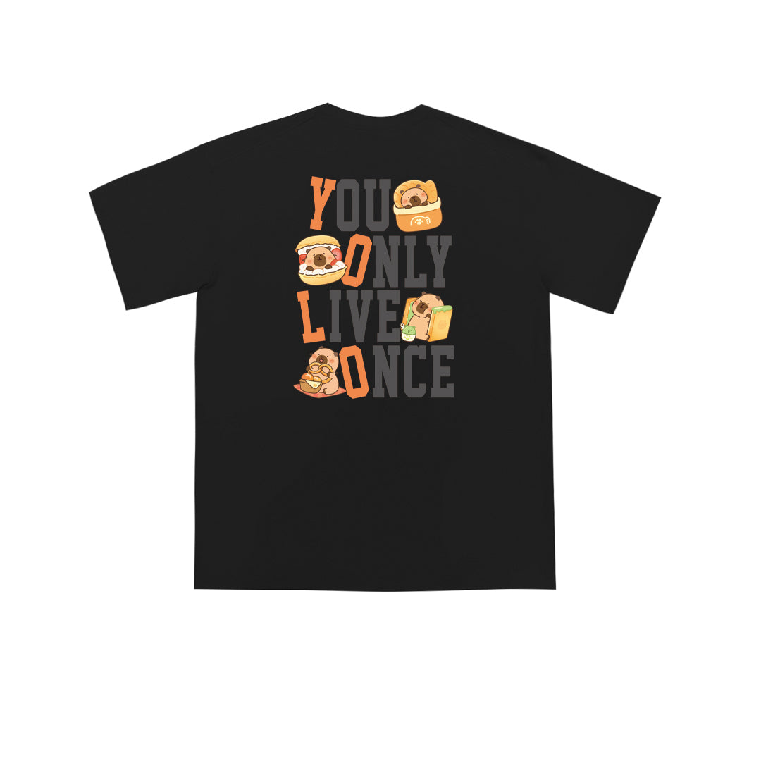 "YOLO CAPYBARA" Oversized Tee - 3557