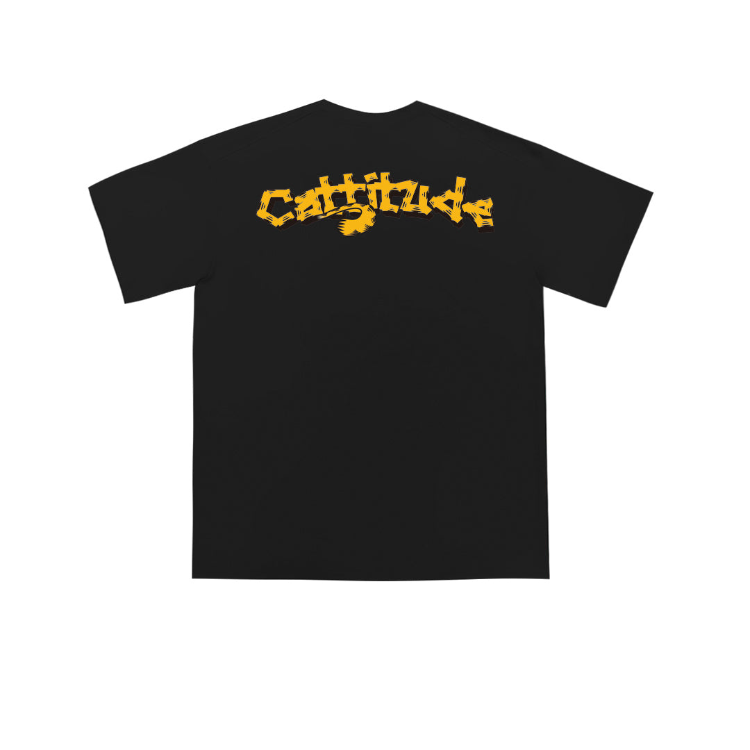 "Cattitude" Oversized Unisex Kids T-Shirt - 38211