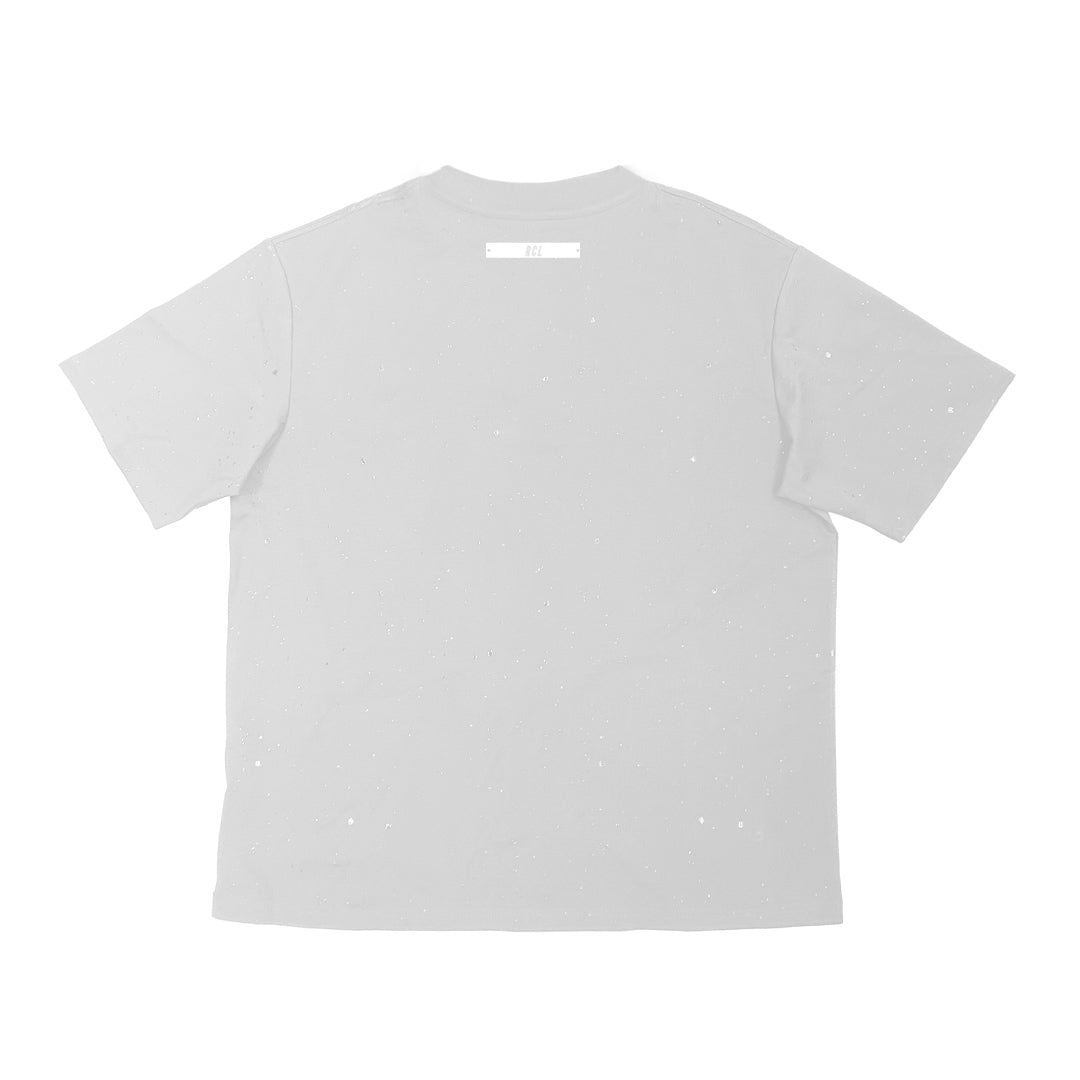 "Plain Subtle Glitter Design” Oversized Tee - 2891