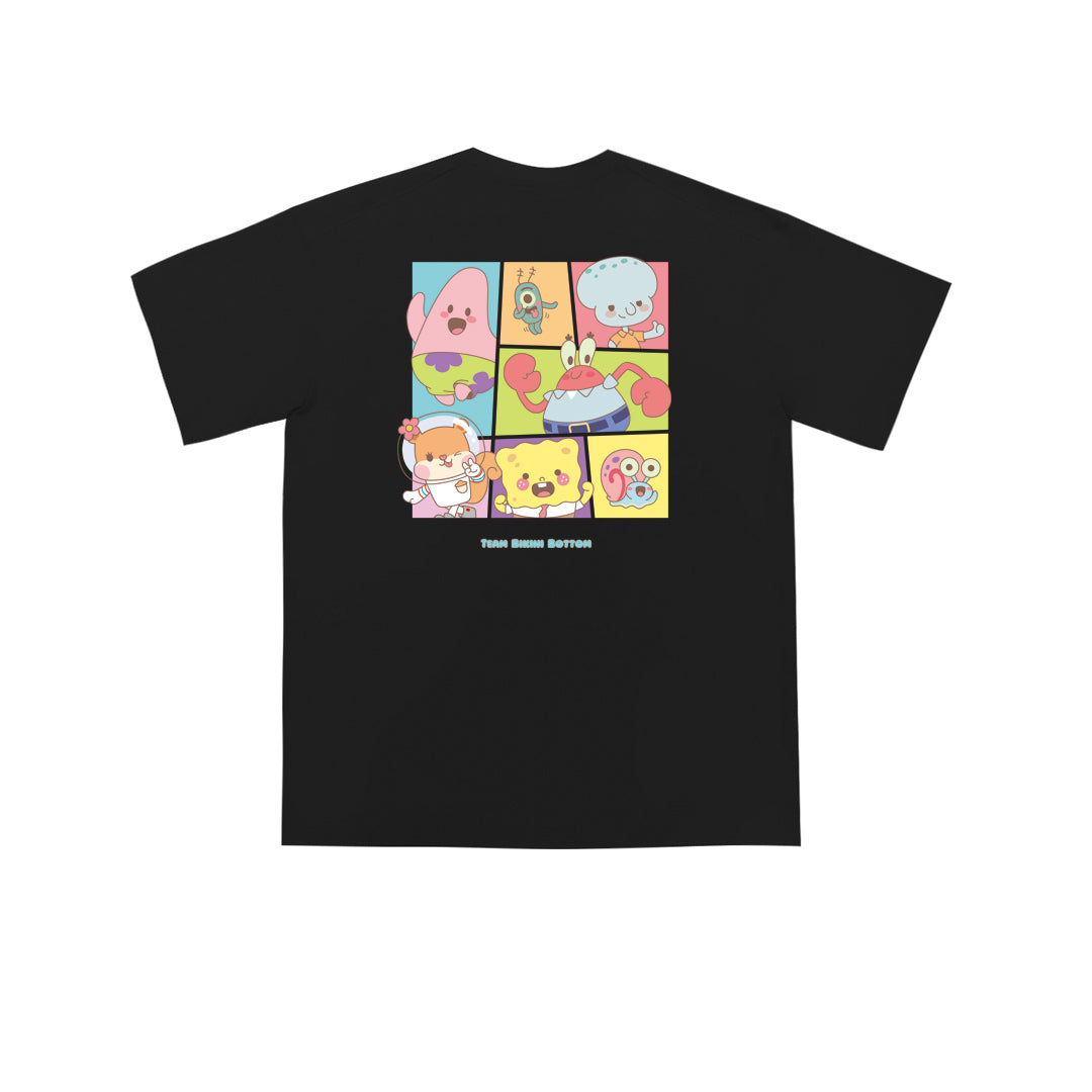 "TEAM BIKINI BOTTOM" SpongeBob SquarePants Oversized Tee - 3642