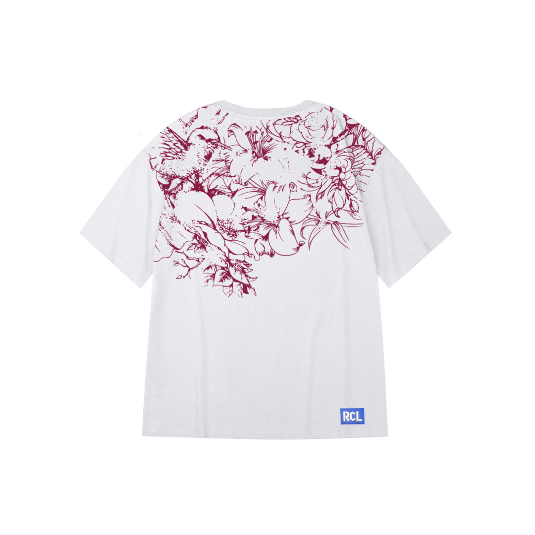 "Floral Prints” Premium Oversized Tee - 2907