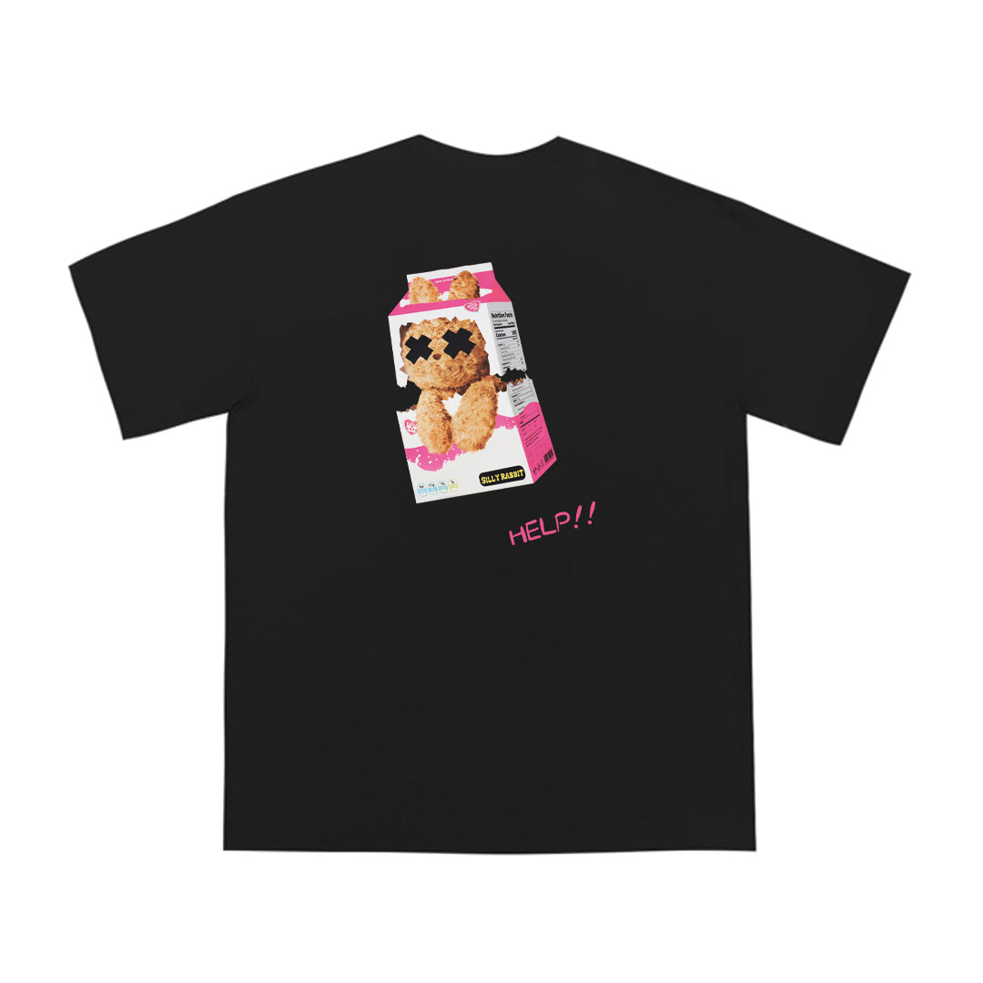 "HELP RABBIT" Oversized Tee - 3546