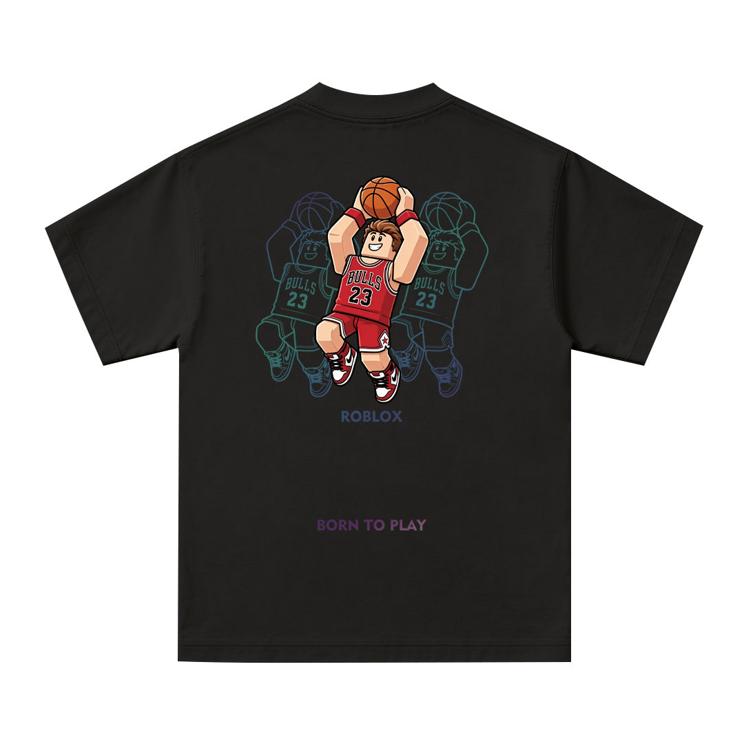 Reflective Graphic Oversized Unisex Kids T-Shirt - 39261